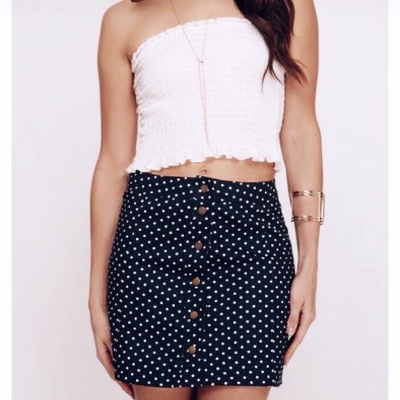 🍒 RESERVED 🍒 She + Sky Poke-a-dot Skirt - Picture 2 of 8